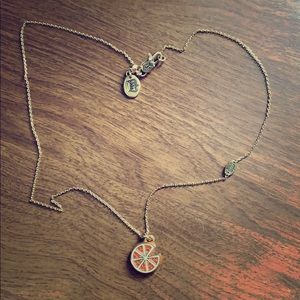 Juicy Couture Orange slice necklace